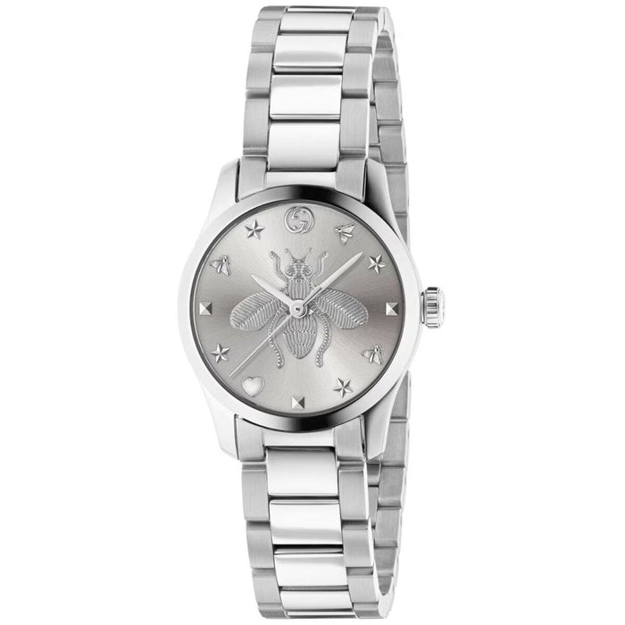 Gucci Women's G-Timeless Silver Dial Watch - YA1265045
