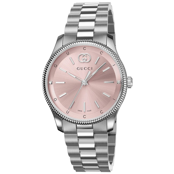 Gucci Women's G-Timeless Pink Dial Watch - YA1265061