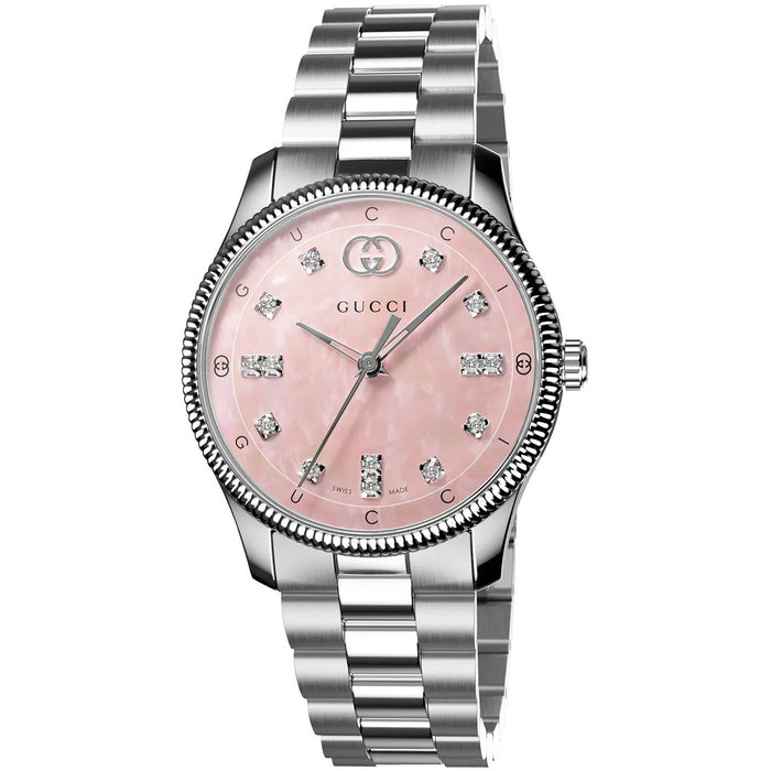 Gucci Women's G-Timeless Pink Dial Watch - YA1265062
