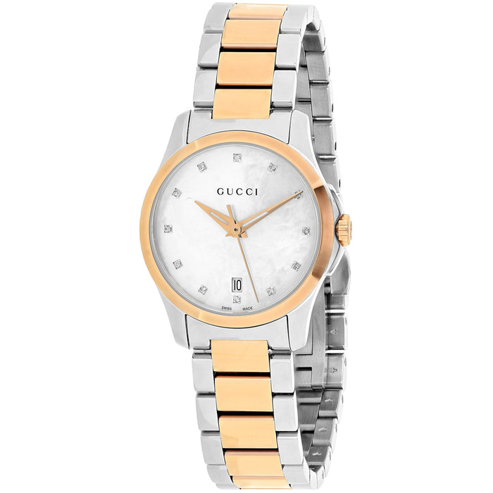 Gucci Women's G-Timeless White Dial Watch - YA126544