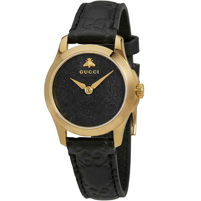 Gucci Women's G-Timeless Black Dial Watch - YA126581