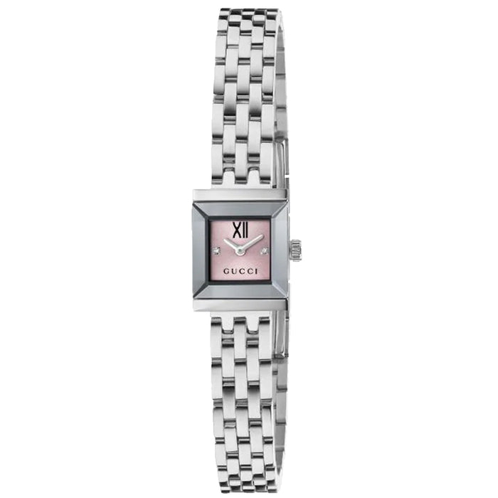 Gucci Women's G-Frame Pink Dial Watch - YA128539