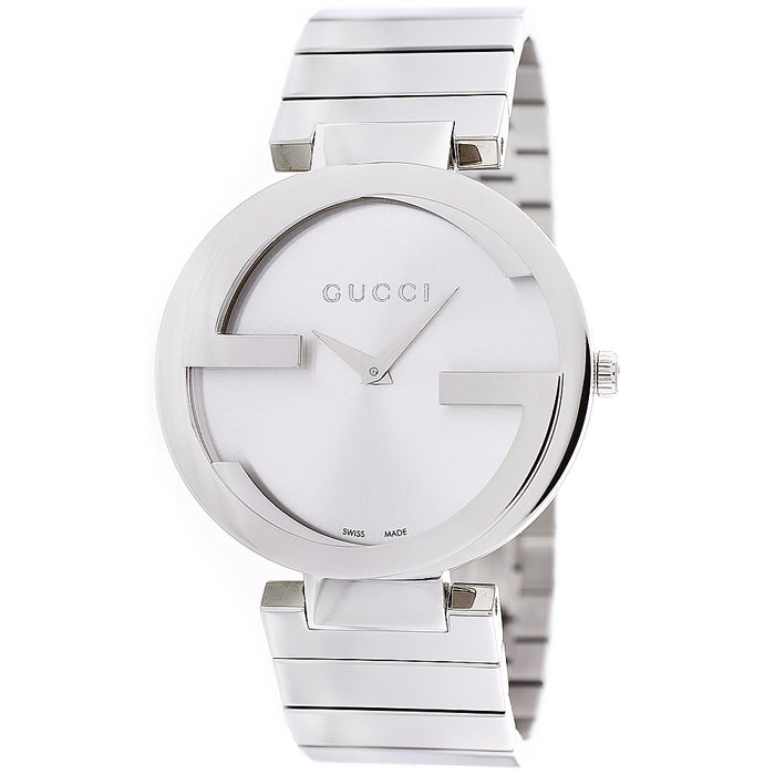 Gucci Women's Interlocking Silver Dial Watch - YA133308