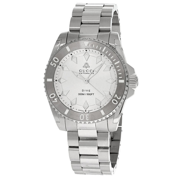 Gucci Men's Dive Silver Dial Watch - YA136354