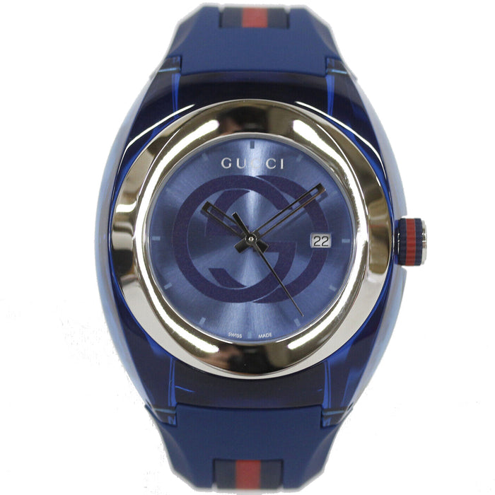 Gucci Men's Sync Blue Dial Watch - YA137104A