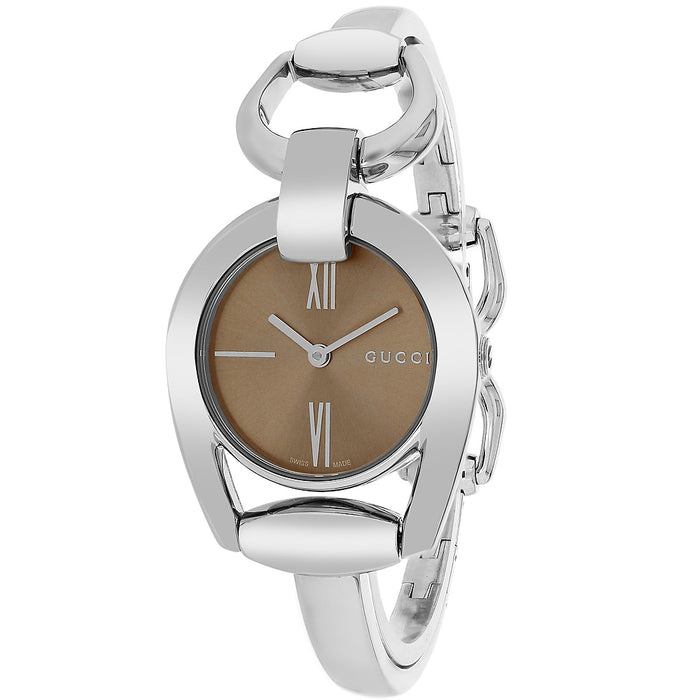 Gucci Horesebit Brown Dial Watch - YA139501