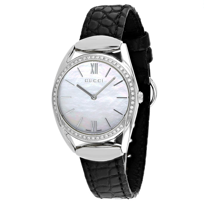 Gucci Women's Horsebit Mother of Pearl Dial Watch - YA140506