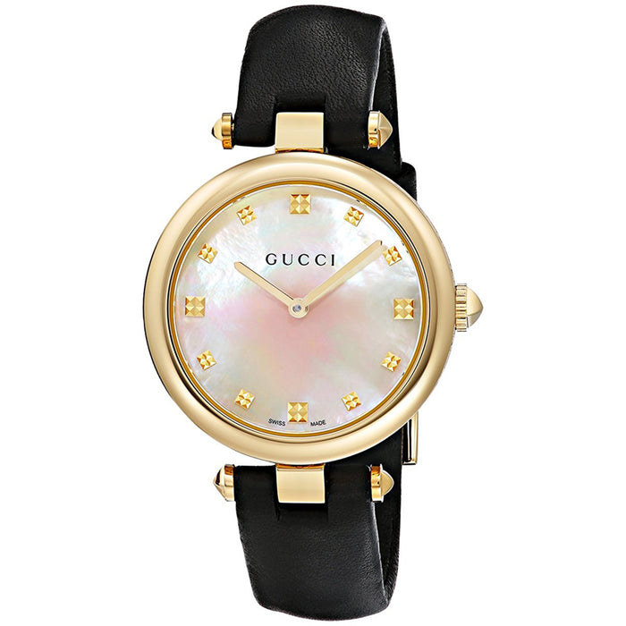 Gucci Women's Diamantissima White MOP Dial Watch - YA141404