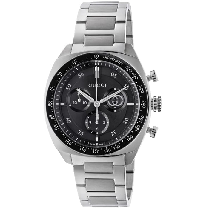 Gucci Men's Interlocking Black Dial Watch - YA142316