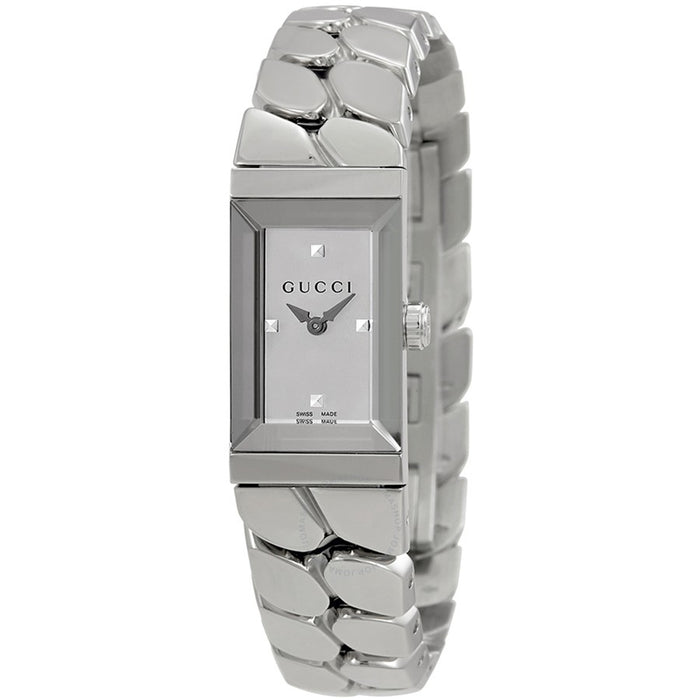 Gucci Women's G-Frame Silver Dial Watch - YA147501