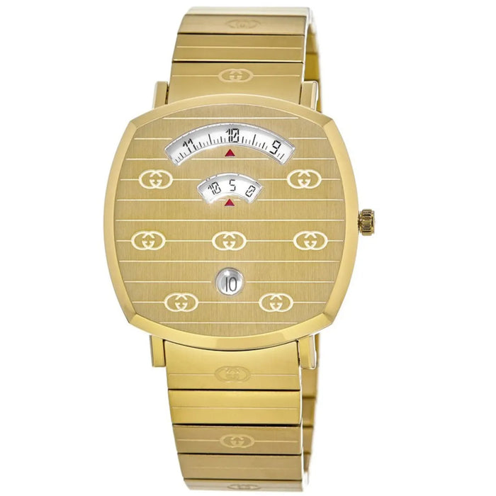 Gucci Men's Grip Gold Dial Watch - YA157409