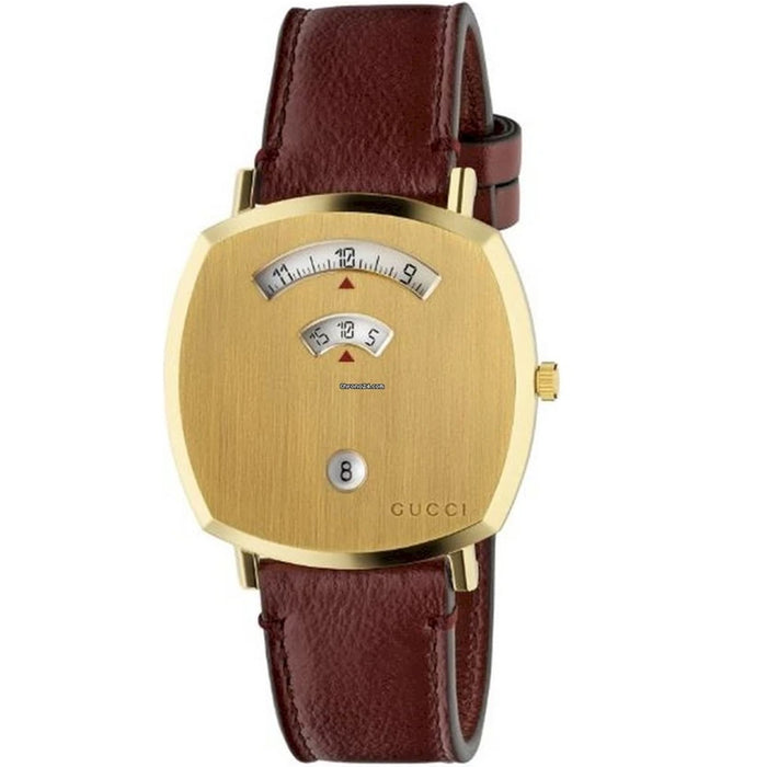 Gucci Men's Grip Gold Dial Watch - YA157411