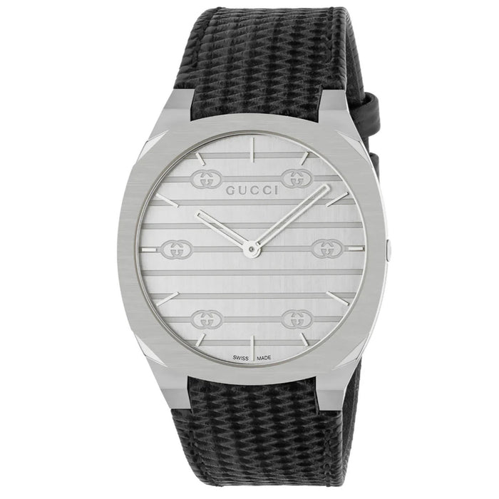 Gucci Women's 25H Silver Dial Watch - YA163419