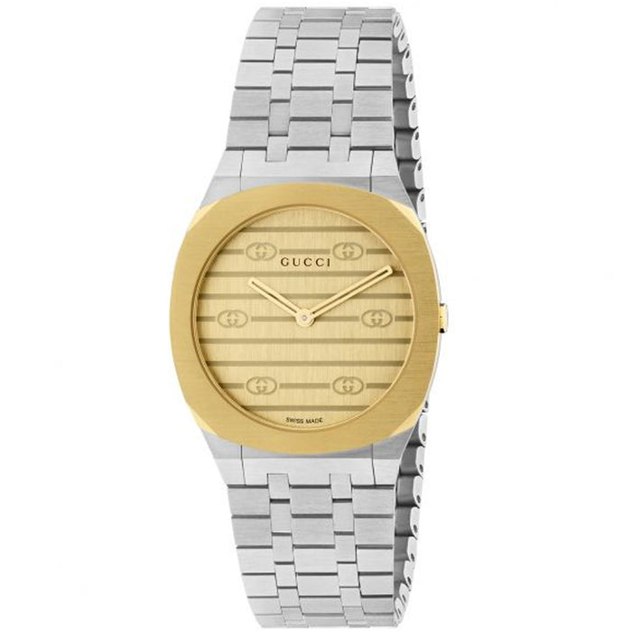 Gucci Women's Classic Gold Dial Watch - YA163502