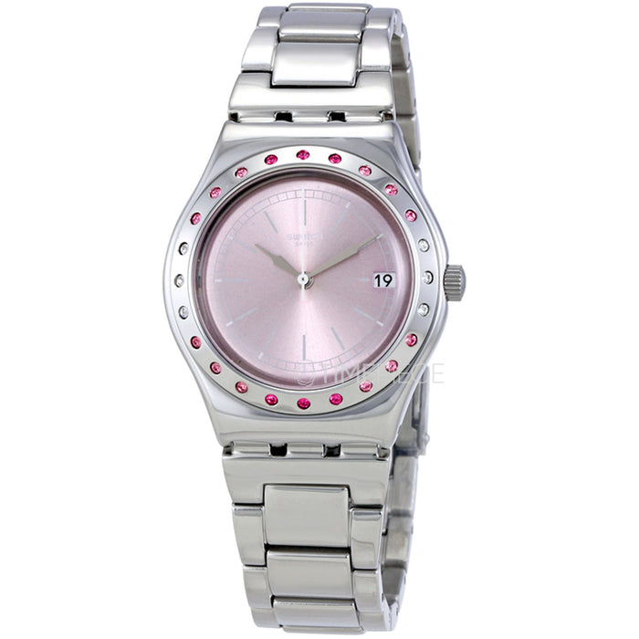 Swatch Women's Pinkaround Purple  Dial Watch - YLS455G