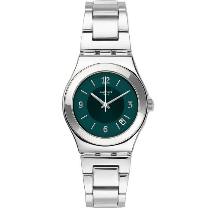 Swatch Men's Classic Green Dial Watch - YLS468G