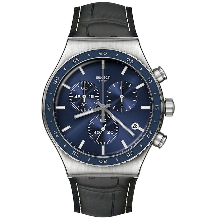 Swatch Men's The October Blue Dial Watch - YVS496