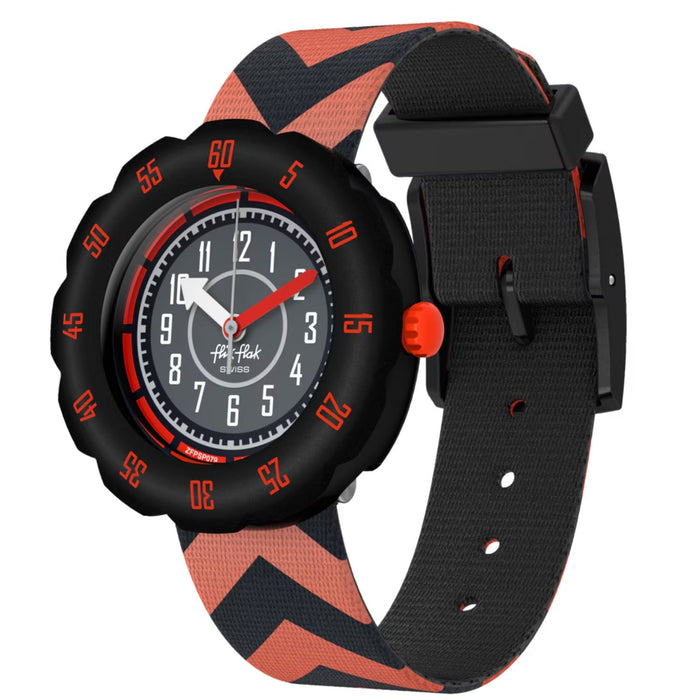 Swatch Boys's Flik Flak Black and red Dial Watch - ZFPSP079